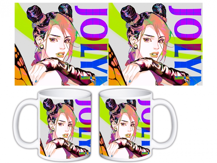 JoJos Bizarre Adventure Anime color printing ceramic mug cup price for 5 pcs MKB-747