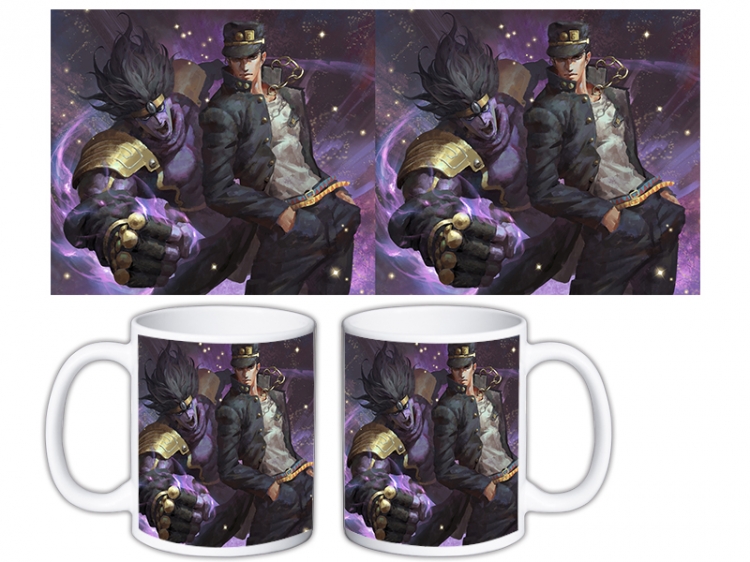 JoJos Bizarre Adventure Anime color printing ceramic mug cup price for 5 pcs MKB-731