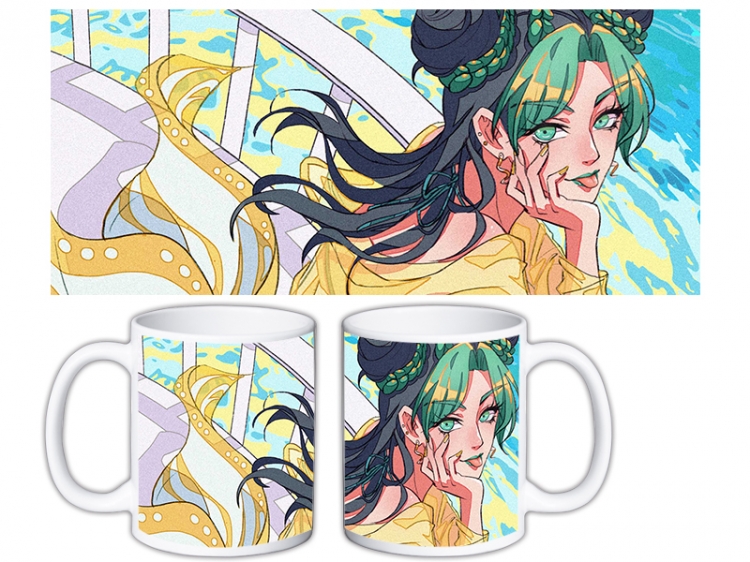 JoJos Bizarre Adventure Anime color printing ceramic mug cup price for 5 pcs MKB-754