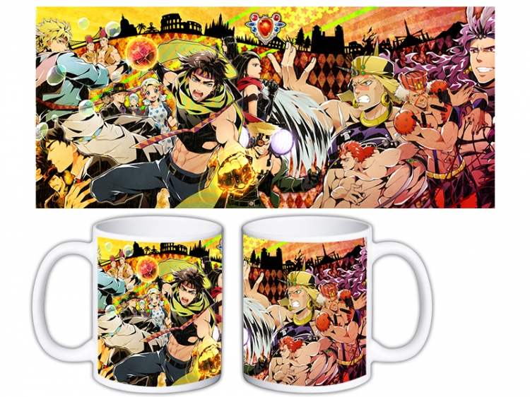 JoJos Bizarre Adventure Anime color printing ceramic mug cup price for 5 pcs MKB-750