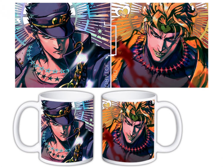 JoJos Bizarre Adventure Anime color printing ceramic mug cup price for 5 pcs MKB-733