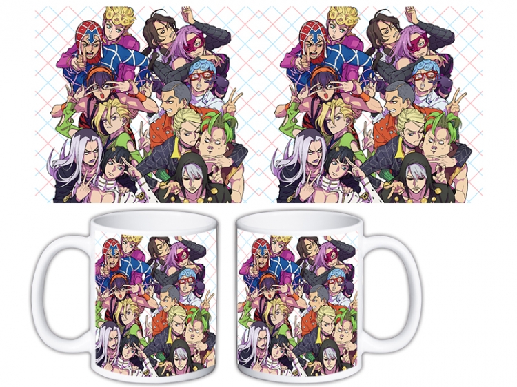 JoJos Bizarre Adventure Anime color printing ceramic mug cup price for 5 pcs MKB-735