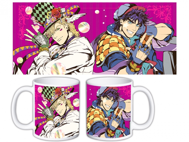 JoJos Bizarre Adventure Anime color printing ceramic mug cup price for 5 pcs MKB-732