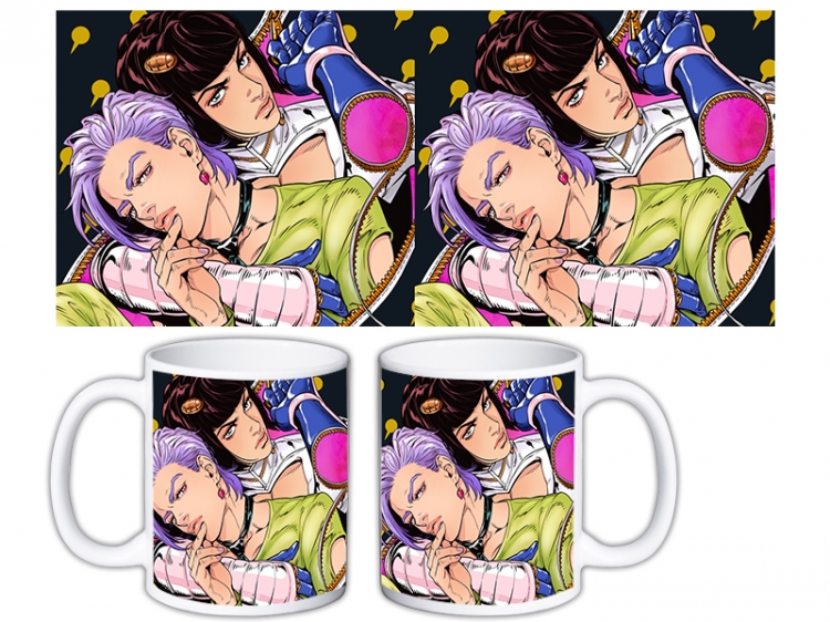JoJos Bizarre Adventure Anime color printing ceramic mug cup price for 5 pcs MKB-748