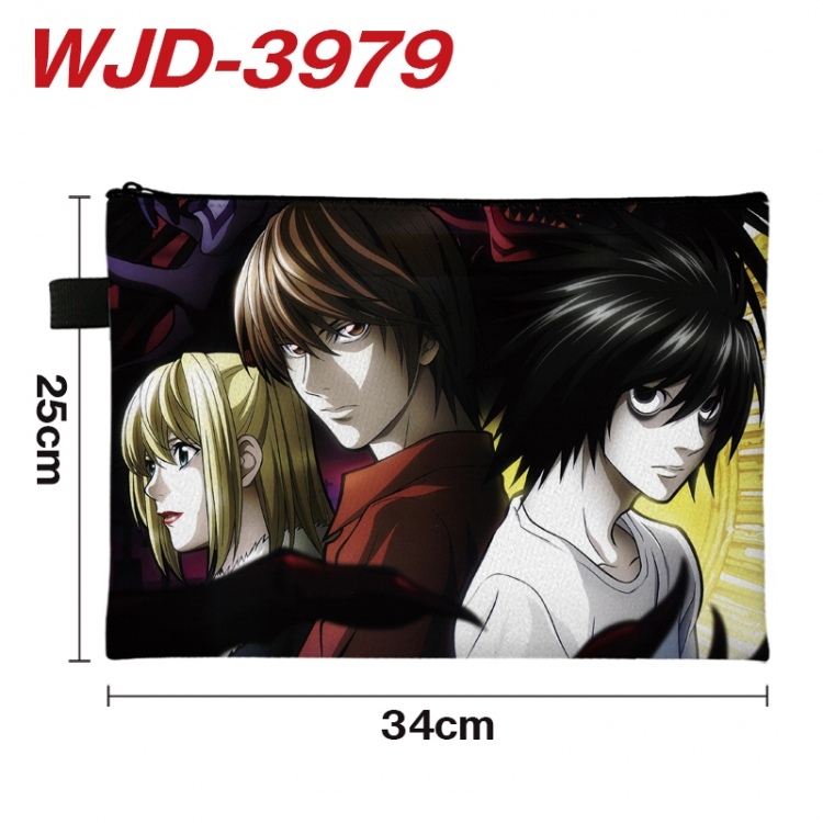 Death note Anime Full Color A4 Document Bag 34x25cm  WJD-3979