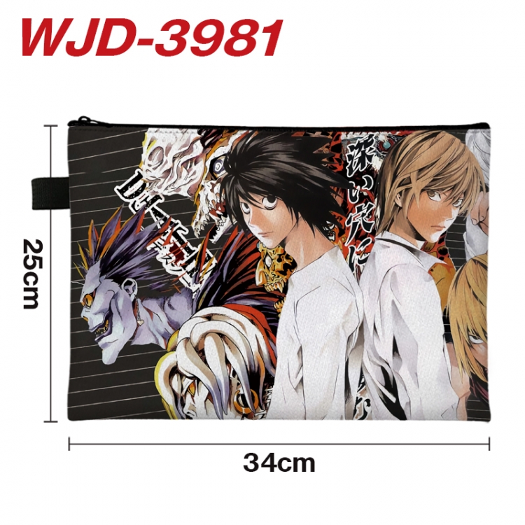 Death note Anime Full Color A4 Document Bag 34x25cm WJD-3981