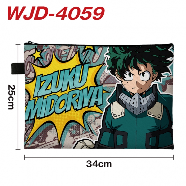 My Hero Academia Anime Full Color A4 Document Bag 34x25cm WJD-4059