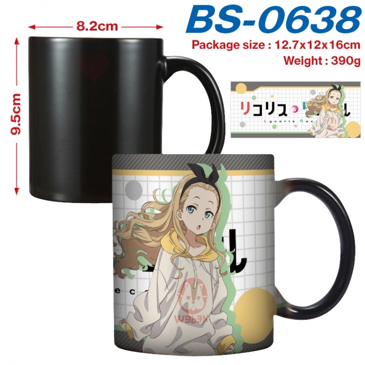 Lycoris Recoil Anime high-temperature color-changing printing ceramic mug 400ml BS-0638