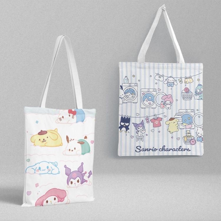 sanrio peripheral canvas handbag gift bag large capacity shoulder bag 36x39cm price for 2 pcs