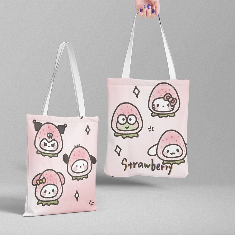 sanrio peripheral canvas handbag gift bag large capacity shoulder bag 36x39cm price for 2 pcs