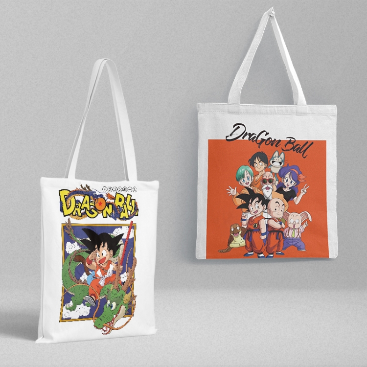 DRAGON BALL Anime peripheral canvas handbag gift bag large capacity shoulder bag 36x39cm price for 2 pcs