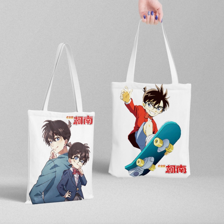 Detective conan Anime peripheral canvas handbag gift bag large capacity shoulder bag 36x39cm price for 2 pcs