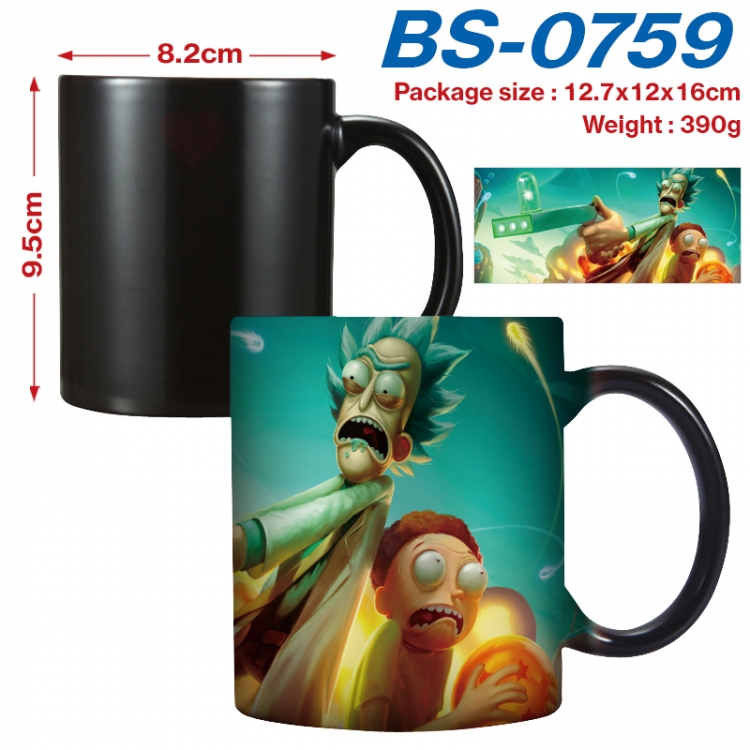 Rick and Morty  Anime high-temperature color-changing printing ceramic mug 400ml BS-0759