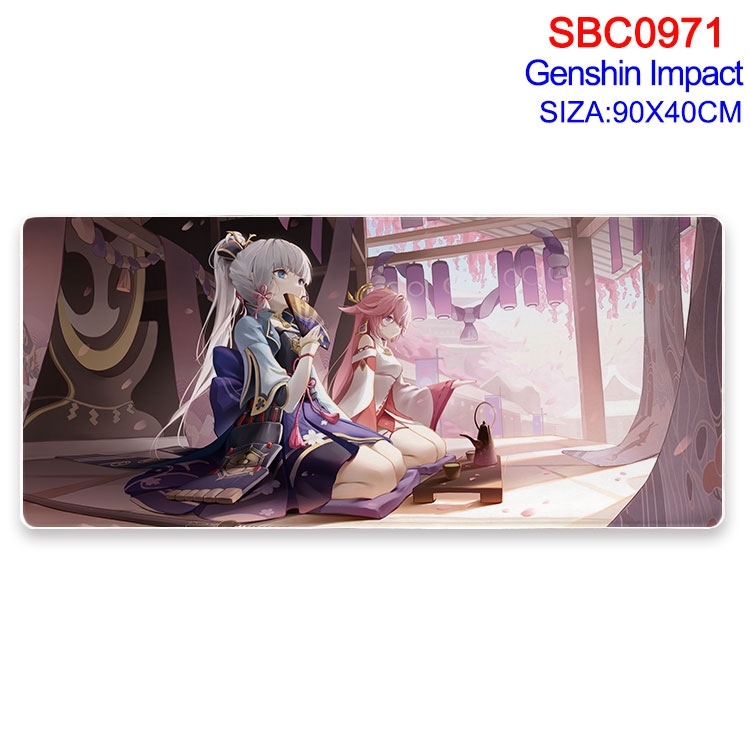 Genshin Impact Anime peripheral edge lock mouse pad 40X90CM SBC-971