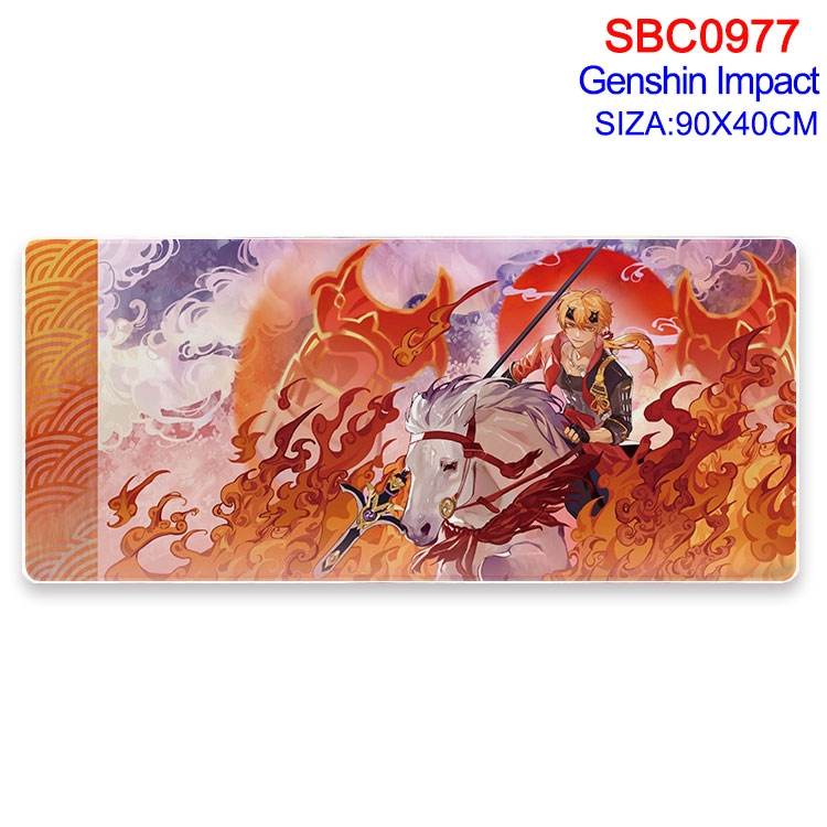Genshin Impact Anime peripheral edge lock mouse pad 40X90CM SBC-977