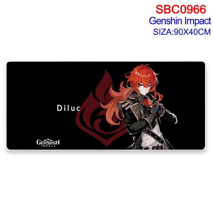 Genshin Impact Anime peripheral edge lock mouse pad 40X90CM SBC-966