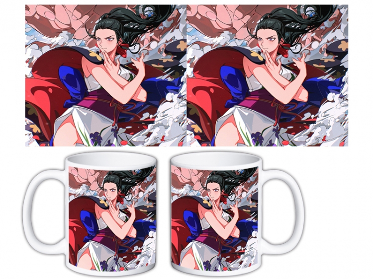 One Piece Anime color printing ceramic mug cup price for 5 pcs MKB-1542