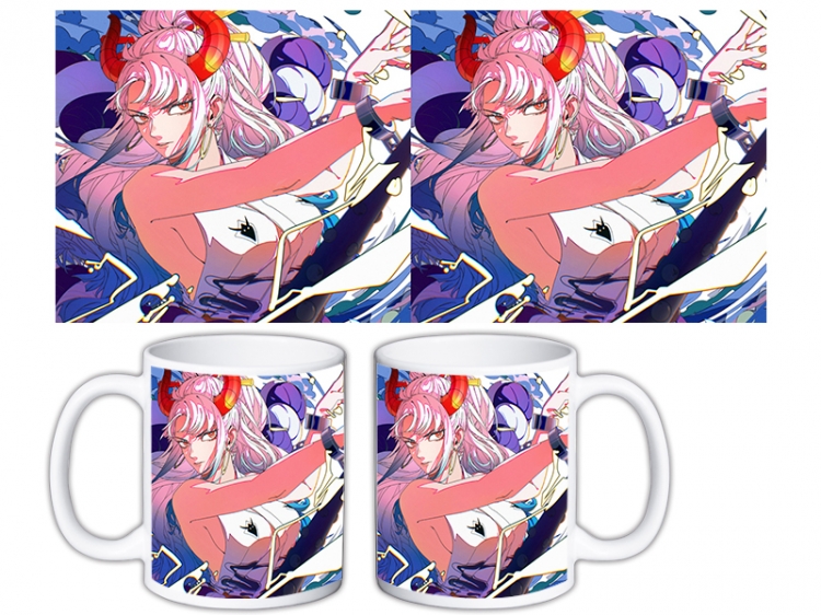 One Piece Anime color printing ceramic mug cup price for 5 pcs MKB-1541