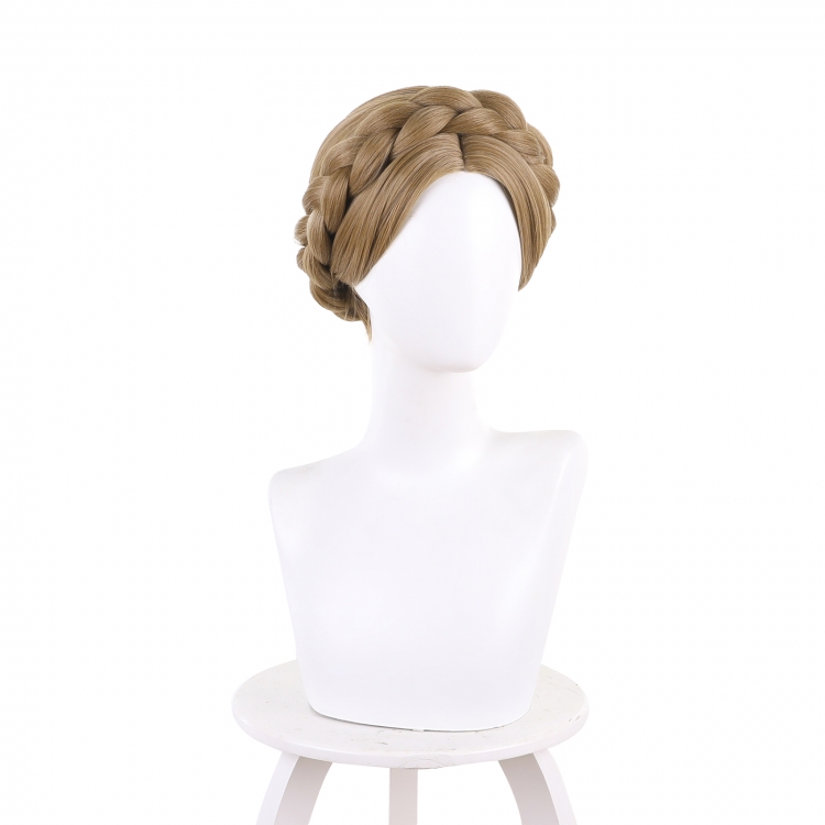 Atomic Heart Twin dancer split Fried Dough Twists braid pan head cos wig 350C