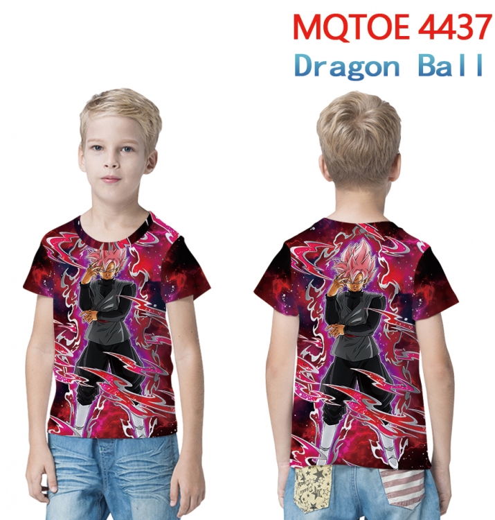 DRAGON BALL full-color printed short-sleeved T-shirt 60 80 100 120 140 160 6 sizes for children MQTOE-4437-3