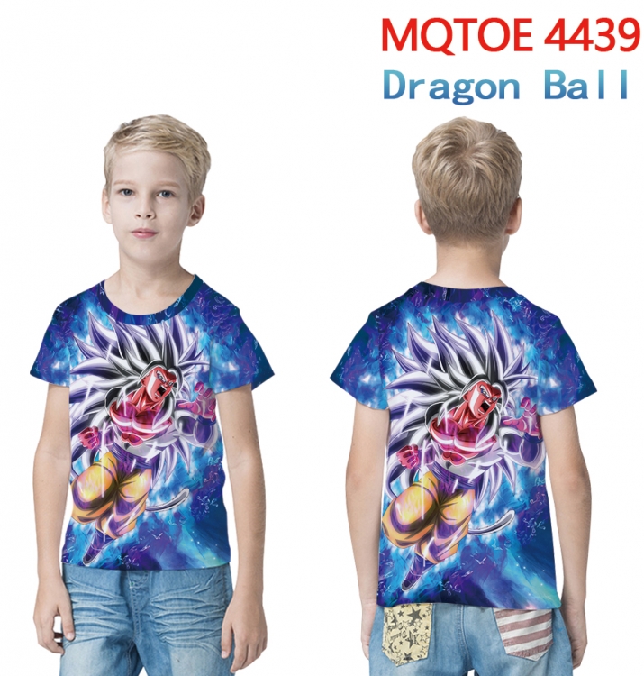 DRAGON BALL full-color printed short-sleeved T-shirt 60 80 100 120 140 160 6 sizes for children MQTOE-4439-3