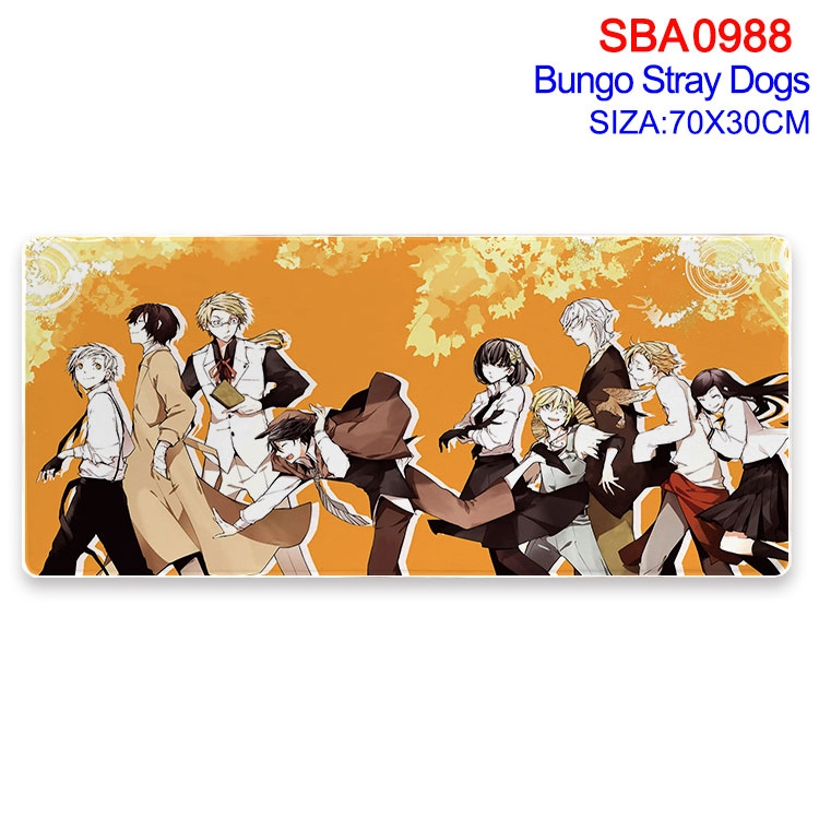 Bungo Stray Dogs Animation peripheral locking mouse pad 70X30cm