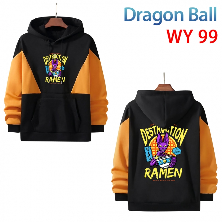 DRAGON BALL Anime color contrast patch pocket sweater from XS to 4XL WY-99-2