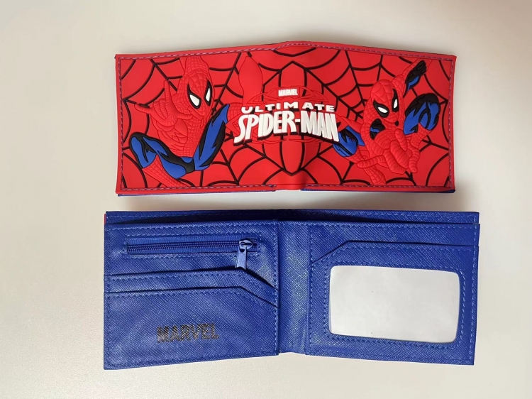 Spiderman Animation peripheral PVC adhesive surface short wallet