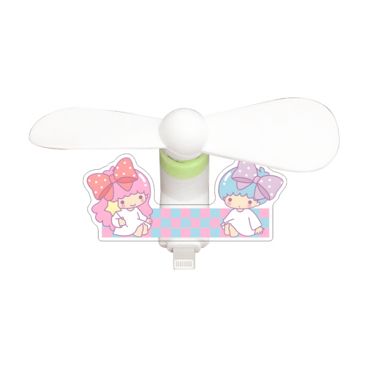 sanrio Acrylic phone fan with 3 interfaces of 8.5X3.5CM (note for ordering: Android, Apple, Huawei) price for 5 pcs