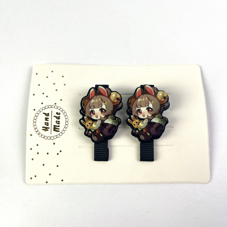Genshin Impact Hair clip decoration student clip  price for 10 pcs 5050