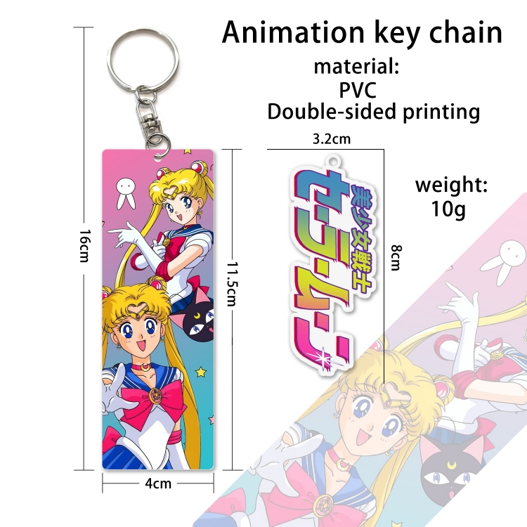 sailormoon PVC Keychain Bag Pendant Ornaments OPP Package  price for 10 pcs YS28