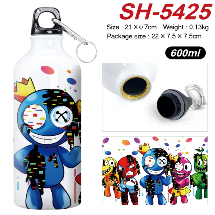 Rainbow Friend Anime print sports kettle aluminum kettle water cup 21x7cm  SH-5425