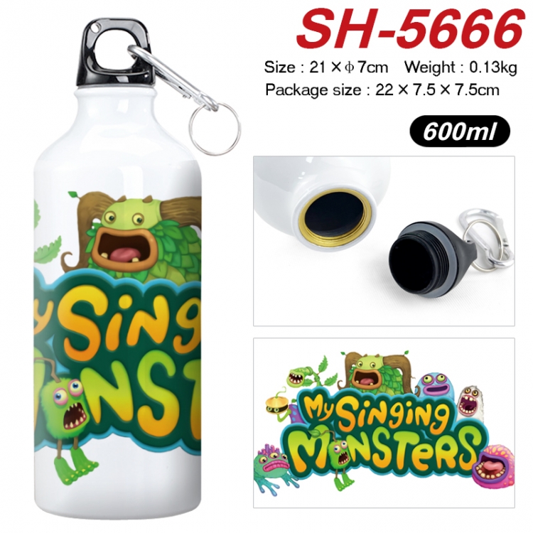 My Singing Monsters Anime print sports kettle aluminum kettle water cup 21x7cm SH-5666