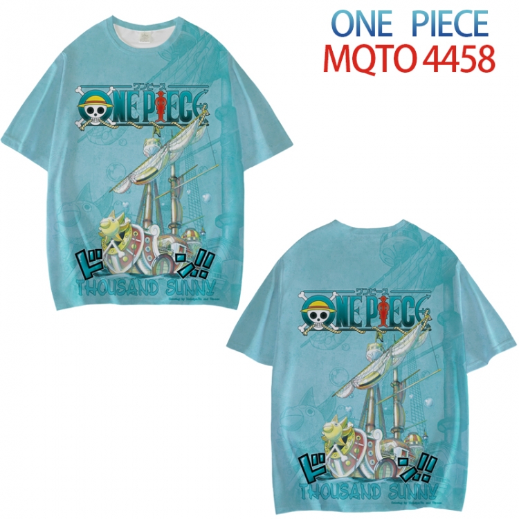 One Piece Full color printed short sleeve T-shirt from XXS to 4XL MQTO-4458-3