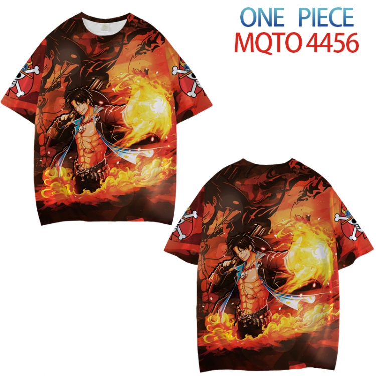 One Piece Full color printed short sleeve T-shirt from XXS to 4XL MQTO-4456-3
