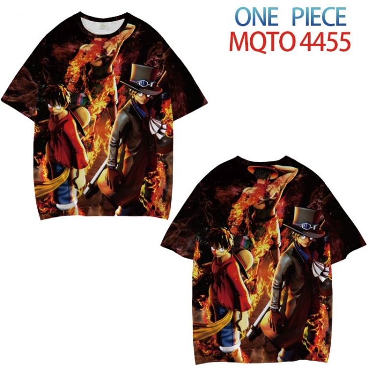 One Piece Full color printed short sleeve T-shirt from XXS to 4XL MQTO-4455-3