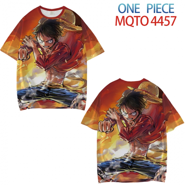 One Piece Full color printed short sleeve T-shirt from XXS to 4XL MQTO-4457-3