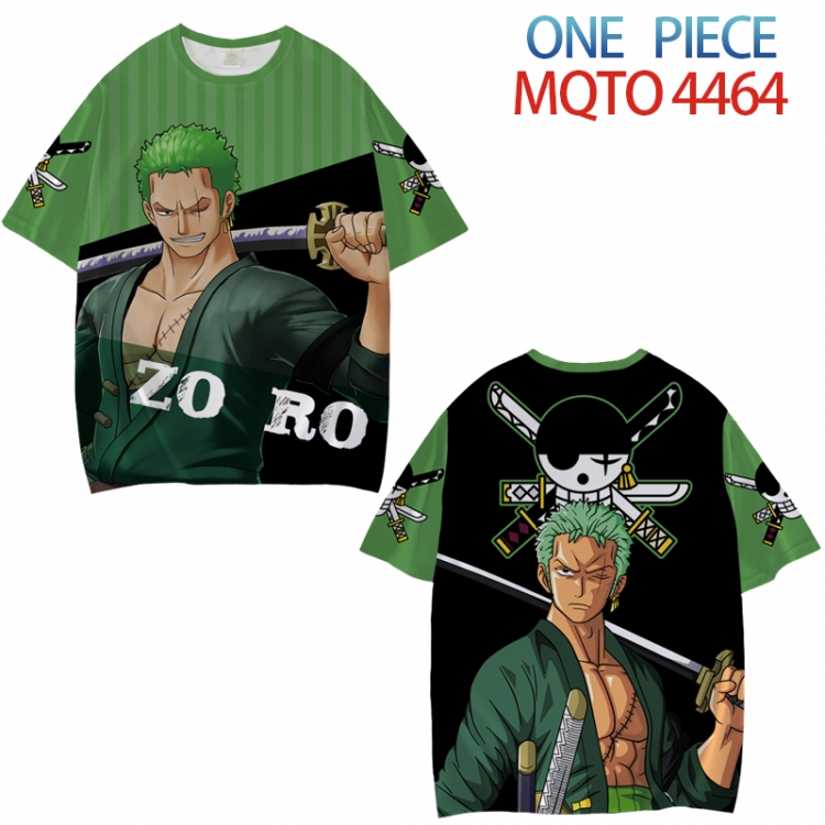 One Piece Full color printed short sleeve T-shirt from XXS to 4XL MQTO-4464-3