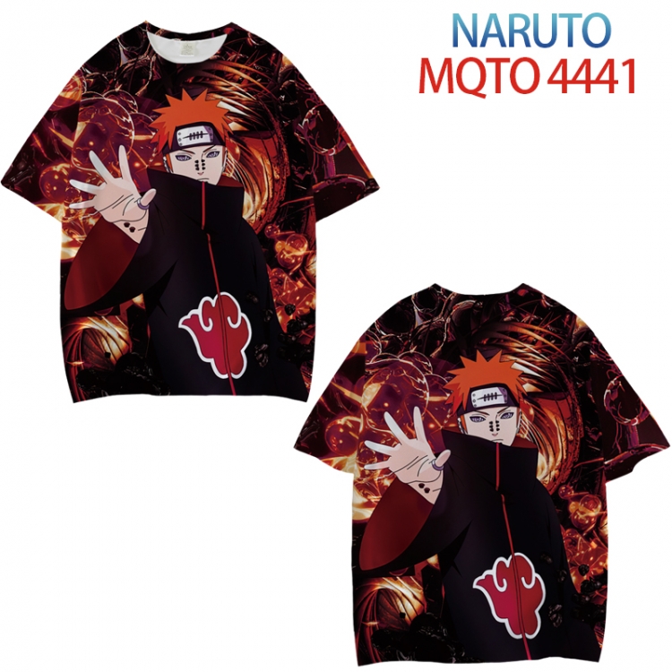 Naruto Full color printed short sleeve T-shirt from XXS to 4XL MQTO-4441-3