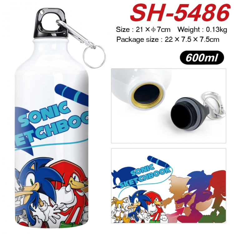Sonic The Hedgehog Anime print sports kettle aluminum kettle water cup 21x7cm  SH-5486