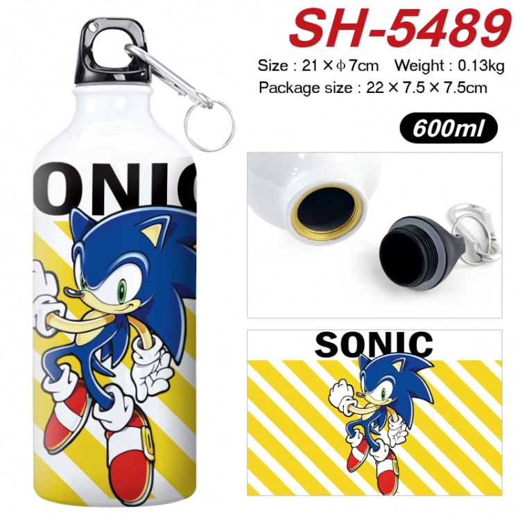 Sonic The Hedgehog Anime print sports kettle aluminum kettle water cup 21x7cm SH-5489