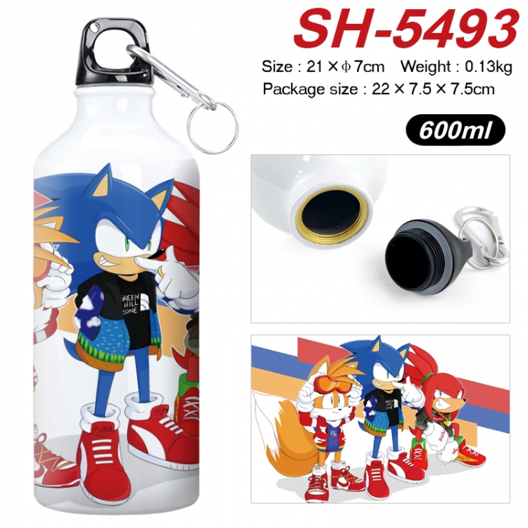 Sonic The Hedgehog Anime print sports kettle aluminum kettle water cup 21x7cm SH-5493