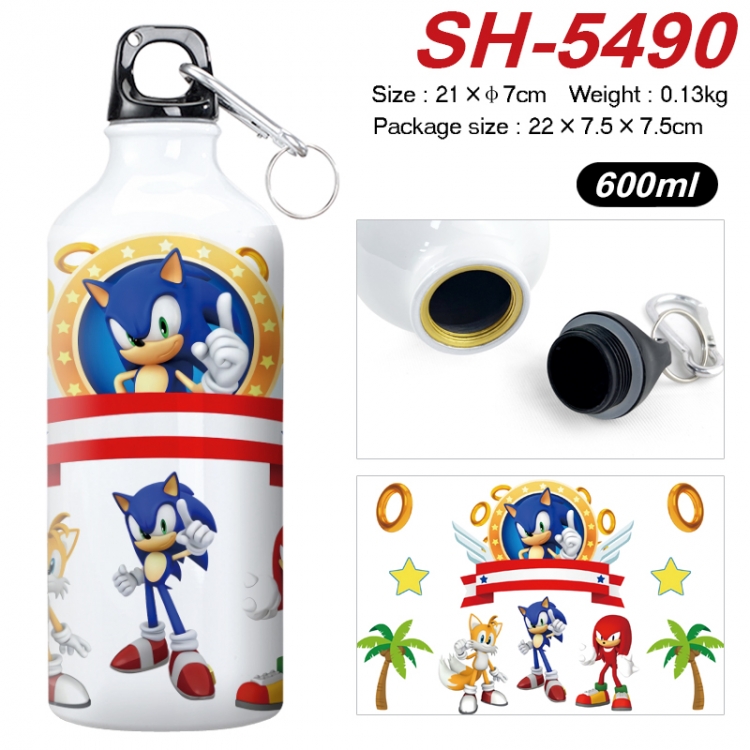 Sonic The Hedgehog Anime print sports kettle aluminum kettle water cup 21x7cm SH-5490
