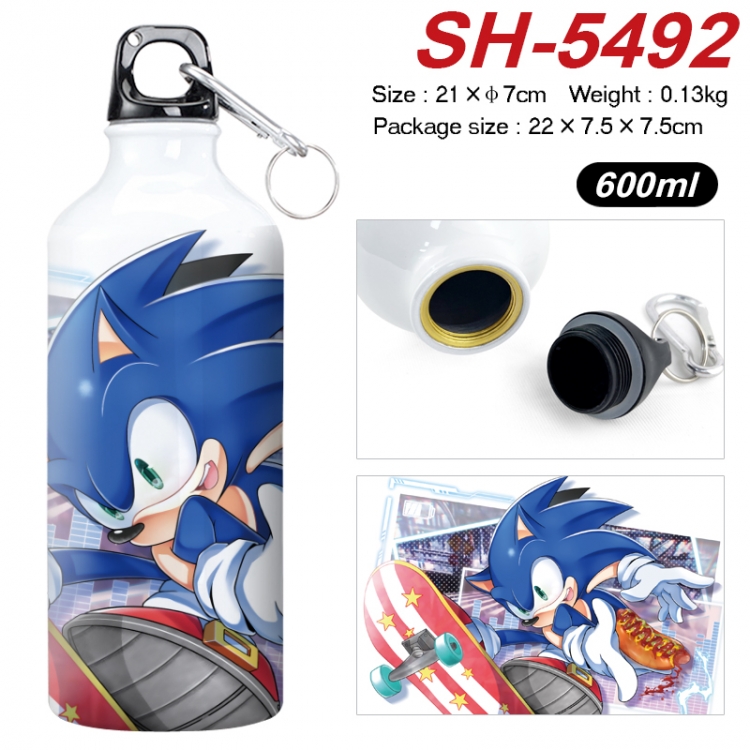 Sonic The Hedgehog Anime print sports kettle aluminum kettle water cup 21x7cm SH-5492