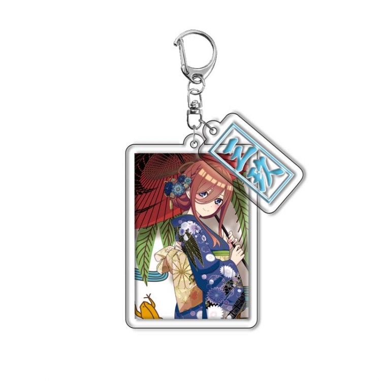 The Quintessential Qunintupiets Anime Acrylic Keychain Charm price for 5 pcs  1002Y