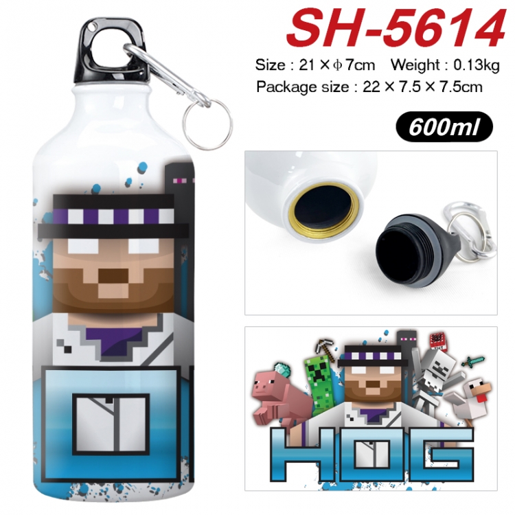 Minecraft Anime print sports kettle aluminum kettle water cup 21x7cm SH-5614