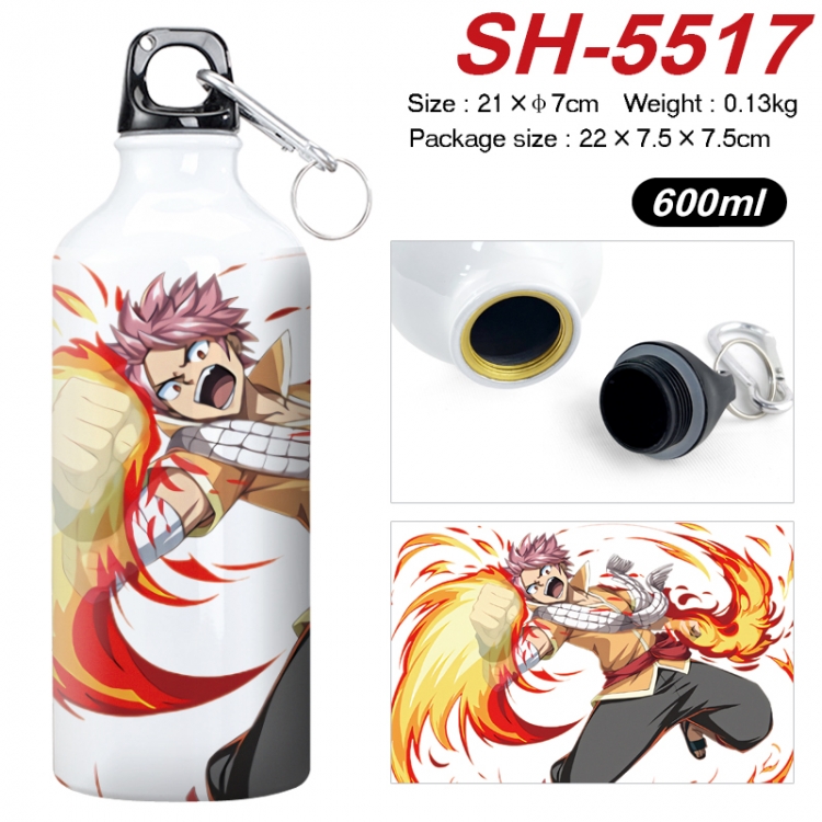Fairy tail Anime print sports kettle aluminum kettle water cup 21x7cm SH-5517