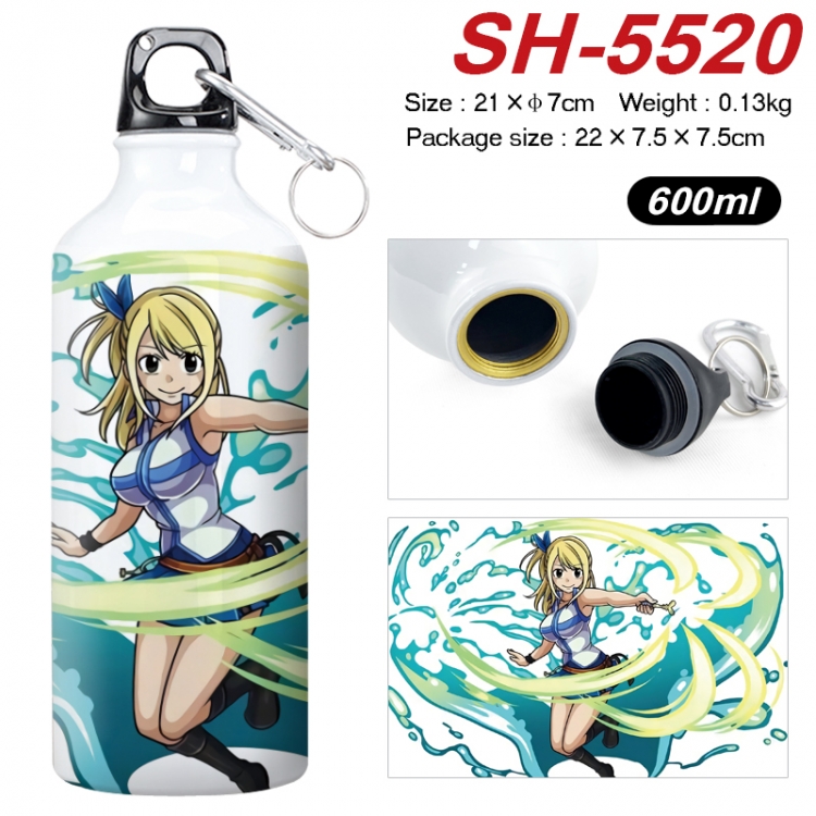 Fairy tail Anime print sports kettle aluminum kettle water cup 21x7cm  SH-5520