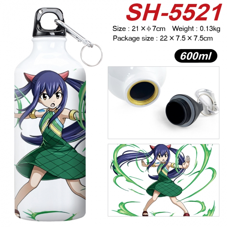 Fairy tail Anime print sports kettle aluminum kettle water cup 21x7cm SH-5521