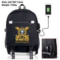 One Piece USB backpack cartoon...